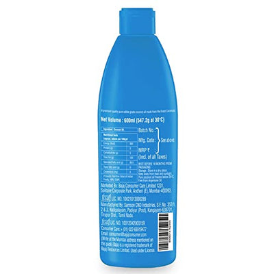 Bajaj 100% Pure Coconut Oil 600 ml