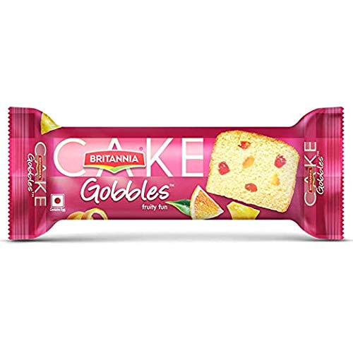 Britannia Gobbles - Bar Cake, Fruity Fun, Contains Egg, 115 g