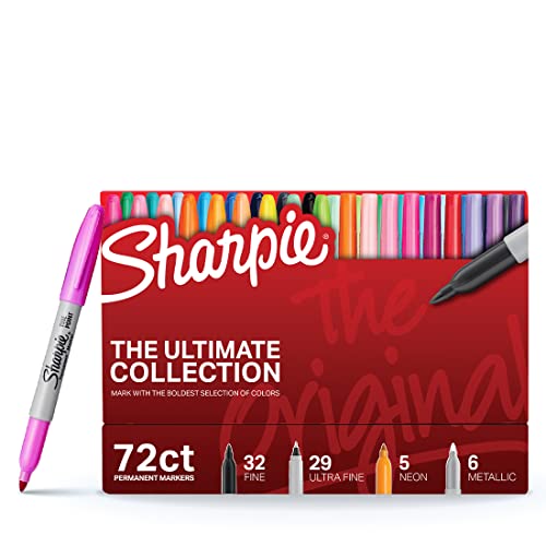 Sharpie Permanent Marker, Ultimate Pack, Assorted, 72 Markers