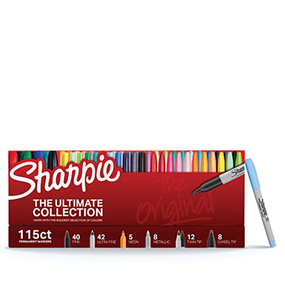 Sharpie Permanent Marker, Ultimate Pack, Assorted, 115 Markers