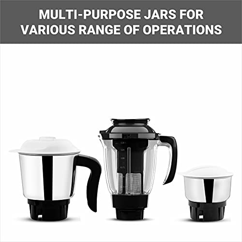 Butterfly Hero Plus Mixer Grinder 550 W, Grey, Small (Indian Plug)