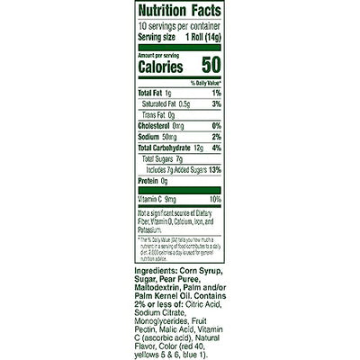 Betty Crocker Fruit Roll-Ups Tropical Tie-Dye Snacks, 141g