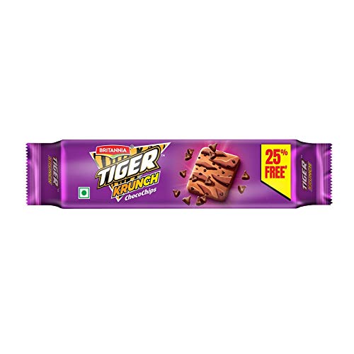 Britannia Tiger Krunch Chocochips Cookies, 72g
