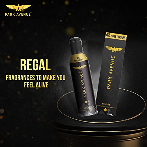 4x Park Avenue Regal NO GAS Premium Perfume For Men Long Lasting Fragrance Pack of 4 - 130ml each