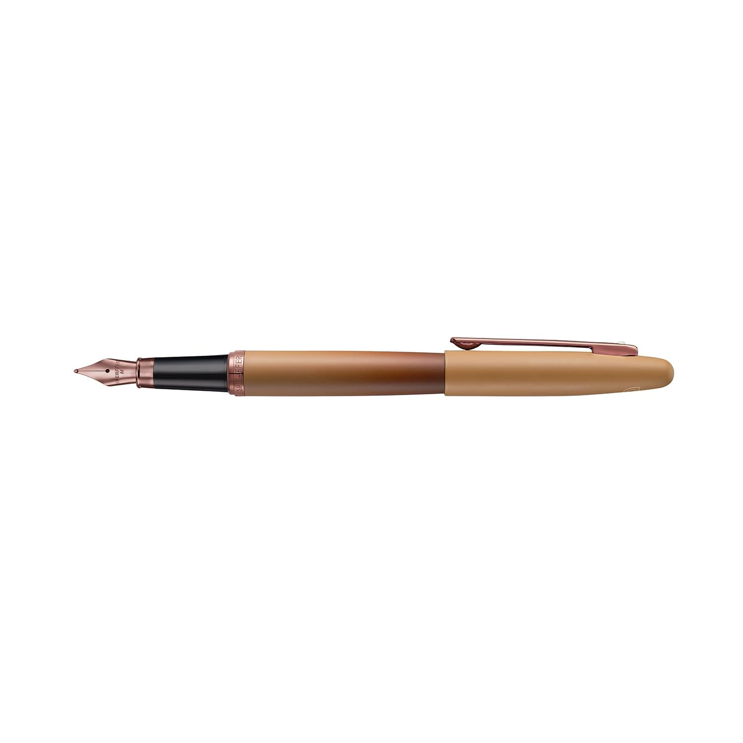 Sheaffer VFM 9428 Fountain Pen | Coffee Edition Matt Brown with Regal Brown PVD Trims | Medium Nib | Premium Coffee Brown Pen | Premium Fountain Pen