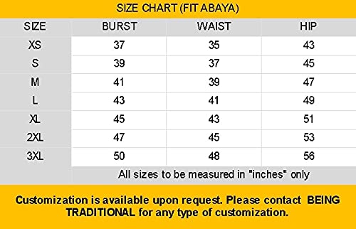BT - Being Traditional Women’s Pleated Abaya Made in Nida Matte Fabric with Cuff Sleeves (2XL, Burgundy)