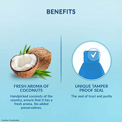 Bajaj 100% Pure Coconut Oil 600 ml