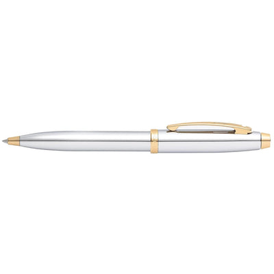 Sheaffer 9340 Gift 100 Ballpoint Pen – Bright Chrome with Gold Tone Trim
