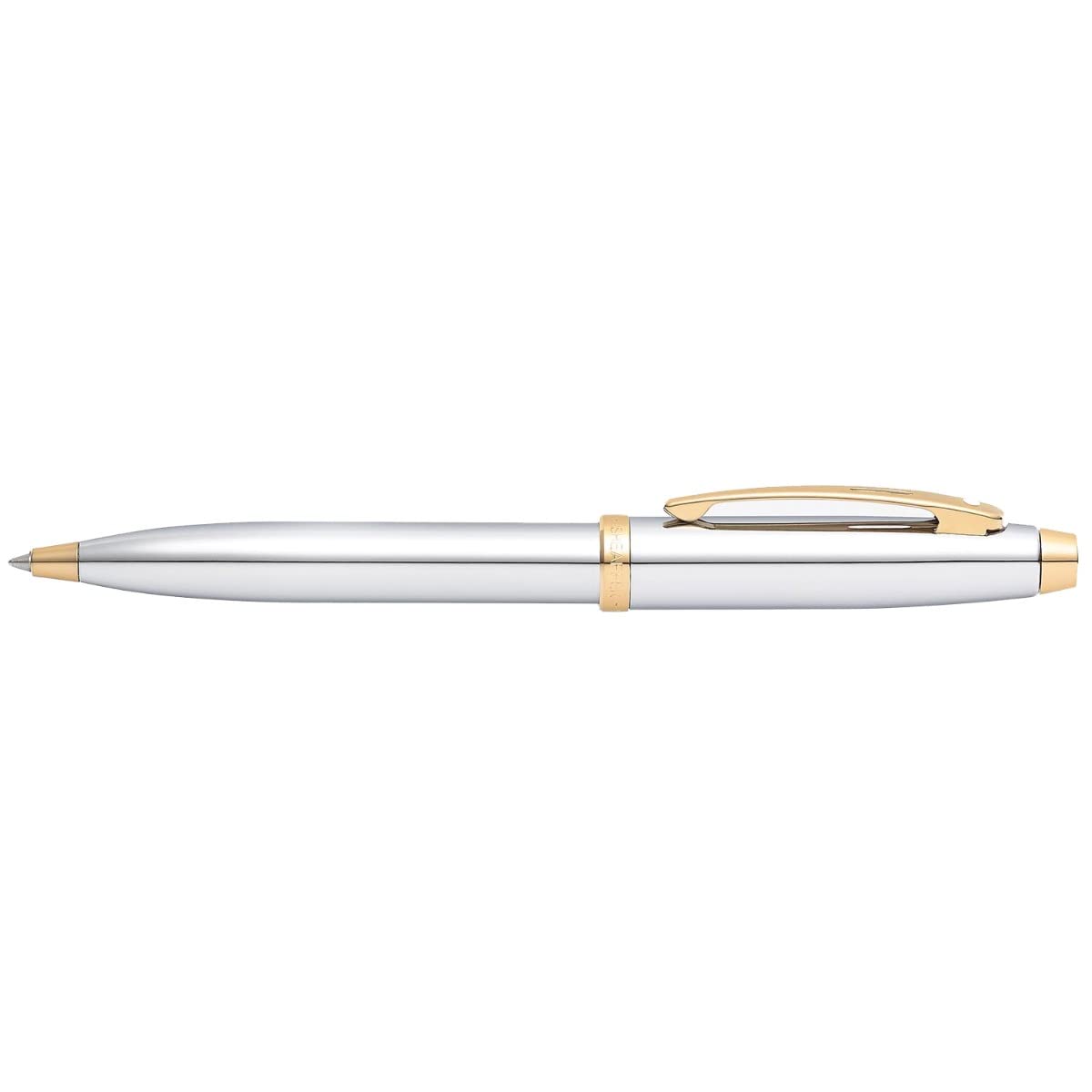 Sheaffer 9340 Gift 100 Ballpoint Pen – Bright Chrome with Gold Tone Trim