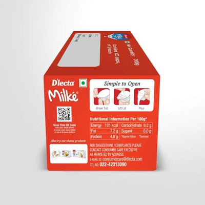 D'LECTA Milke, No Preservatives (100 Cups of 10g Each)