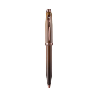 Sheaffer Gift 100 9374 Coffee Edition Matt Brown with Regal Brown PVD Trims Ballpoint Pen | Coffee Brown Ball Pen | Signature Ball pen