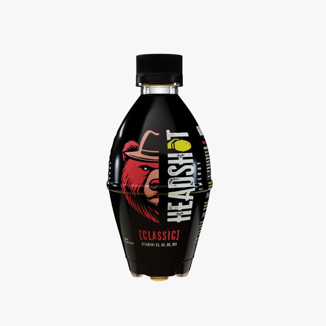 Headshot Energy Drink, Classic, 250 ml (24 Pack)