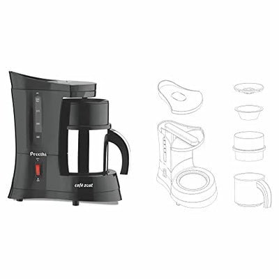 Preethi Cafe Zest CM210 Drip Coffee Maker (Black), 31 Cup