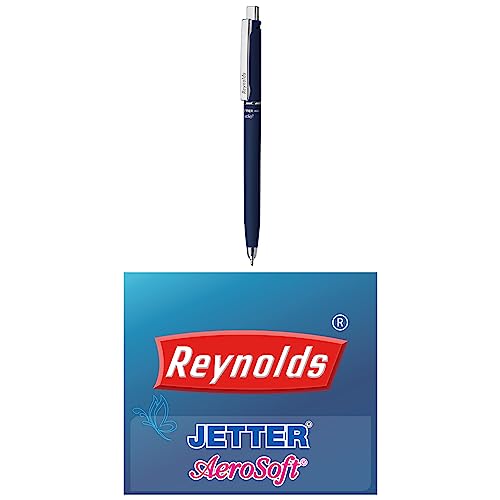 Reynolds Jetter 0.7mm Ball Pen - Blue Ink, Pack of 5