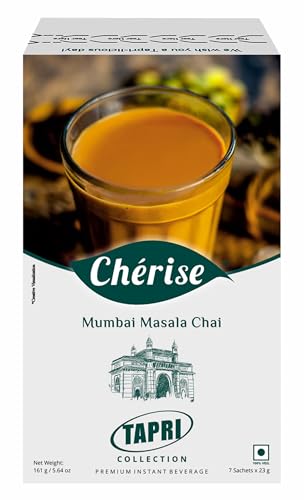 Cherise Tapri Premium Mumbai Masala Chai, Instant Tea Premix (23 g x 7 Sachets)