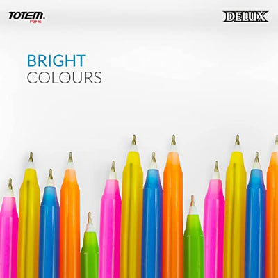 Totem Delux Ball Pens | 400 Pcs (300 Blue Ink & 100 Black Ink)