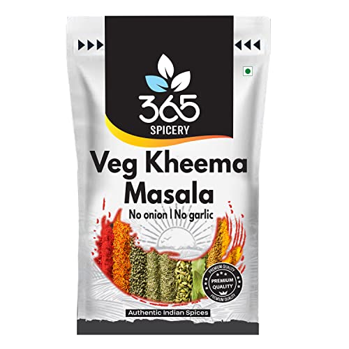365 SPICERY JAIN Veg Kheema Masala | Authentic Jain Blend for Exquisite Flavors | 100% PURE, NO Preservatives, NO MSG - 500 gm