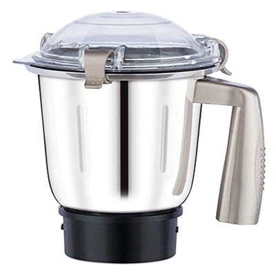 Bajaj Herculo Mixer Grinder 1000W| 100% Copper Motor Mixie For Kitchen|3 Stainless Steel Jars|Portable & Lightweight Mixer|Hands-Free Operation| Multifunctional Blades|2-Yr Warranty By Bajaj|Brown