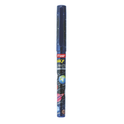 Flair Inky Series Planets Liquid Ink Fountain Pen Blister Pack - Blue Ink