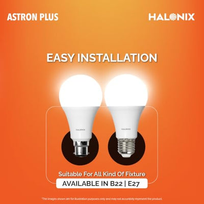 Halonix 10 Watt B22D LED Cool Day Light Bulb, Pack of 10, White