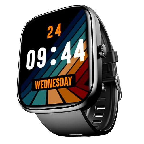 boAt Ultima Chronos Smart Watch with 1.96" AMOLED Display,Advanced BT Calling,Coins,DIY Watch Face Studio,Female Wellness,HR&SPO2 Monitoring,Energy&Sleep Score,IP67(Active Black)