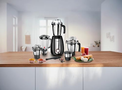 Bosch TrueMixx Pro MGM8856BIN 1000 Watt 5 Jar Mixer Grinder, (Black) (Indian Plug)
