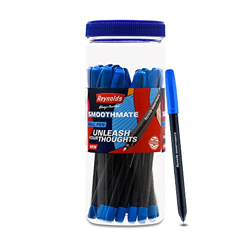 Reynolds Smoothmate 0.7mm Ball Pen - Blue Ink, Pack of 20