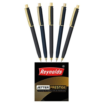 Reynolds Jetter 0.7mm Ball Pen - Blue Ink, Pack of 5