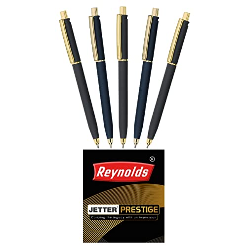 Reynolds Jetter 0.7mm Ball Pen - Blue Ink, Pack of 5