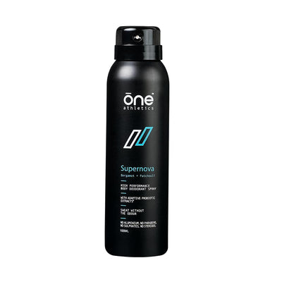4x Supernova Probiotic Body Deodorant Spray Designed For Both Underarms And Body / 100ml each - Pack of 4
