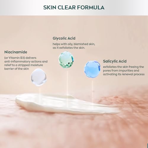 NIVEA Derma Skin Clear Exfoliator 8% Salicylic, Glycolic Acid, Niacinamide Fight Blemishes Acne Mark