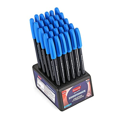 Reynolds Smoothmate 0.7mm Ball Pen - Blue Ink, Pack of 30