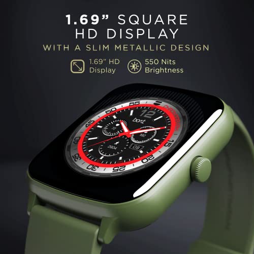 boAt Wave Style Call Smart Watch with Advanced BT Calling Chip,DIY Watch Face Studio, Coins, 1.69" HD Display, Health Ecosystem, Live Cricket Scores, Quick Replies, HR & SpO2(Olive Green)