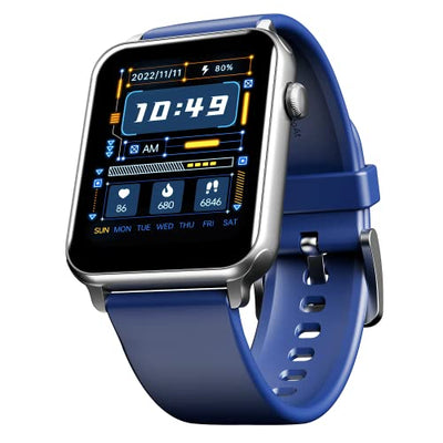 boAt Wave Call Smart Watch, Smart Talk with Advanced Dedicated Bluetooth Calling Chip, 1.69” HD Display with 550 NITS & 70% Color Gamut, 150+ Watch Faces, Multi-Sport Modes, HR, SpO2, IP68(Deep Blue)