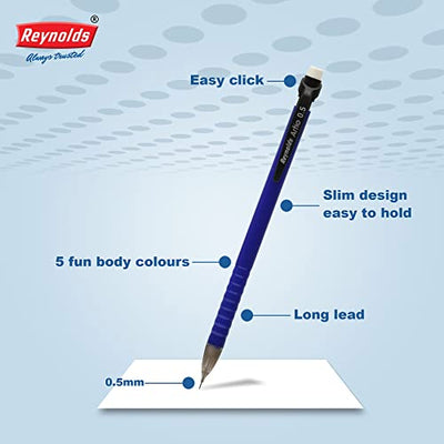 Reynolds Artio 0.5mm Ball Pen - Blue Ink, Pack of 30