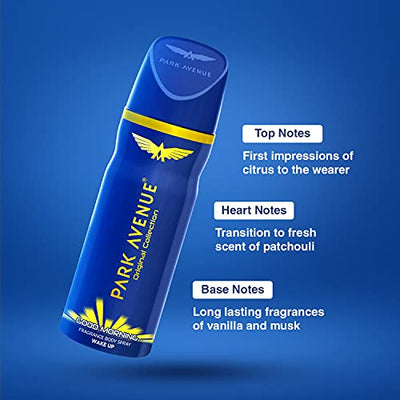 3x Park Avenue Original Deodorant Set For Men 150ml Each (Combo Of 3)