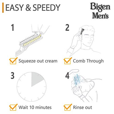 Bigen Men's Speedy Color, Hair Color, 80g - Dark Brown 103 (Pack of 1)