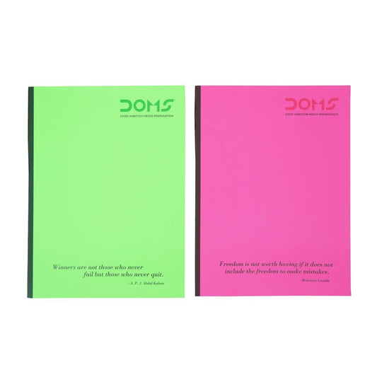 Doms Neon Series Soft Bound Notebook - Unruled