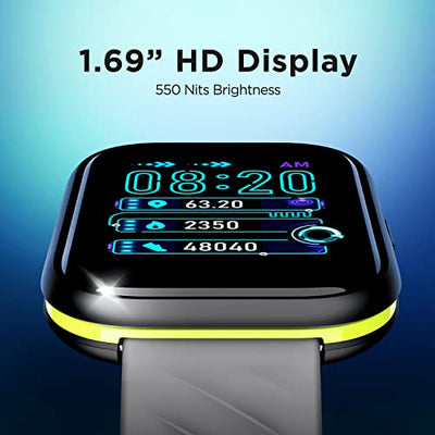 boAt Smart Watch Xtend Sport with 700+ Active Modes,Sporty Design,30 Mins ASAP™ Charge,Live Cricket Scores,1.69" HD Display,Crest Health Ecosystem & 7 Days Battery Life(Ashen Grey)