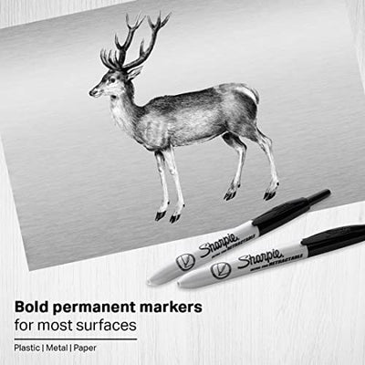 Sharpie Fine Tip Retractable Permanent Marker Black, 36 Markers