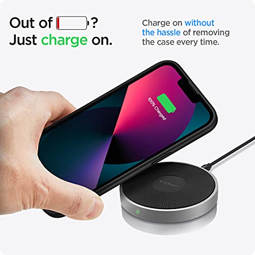 Spigen Ultra Hybrid Back Cover Case Compatible with iPhone 13 (TPU + Poly Carbonate | Matte Black)