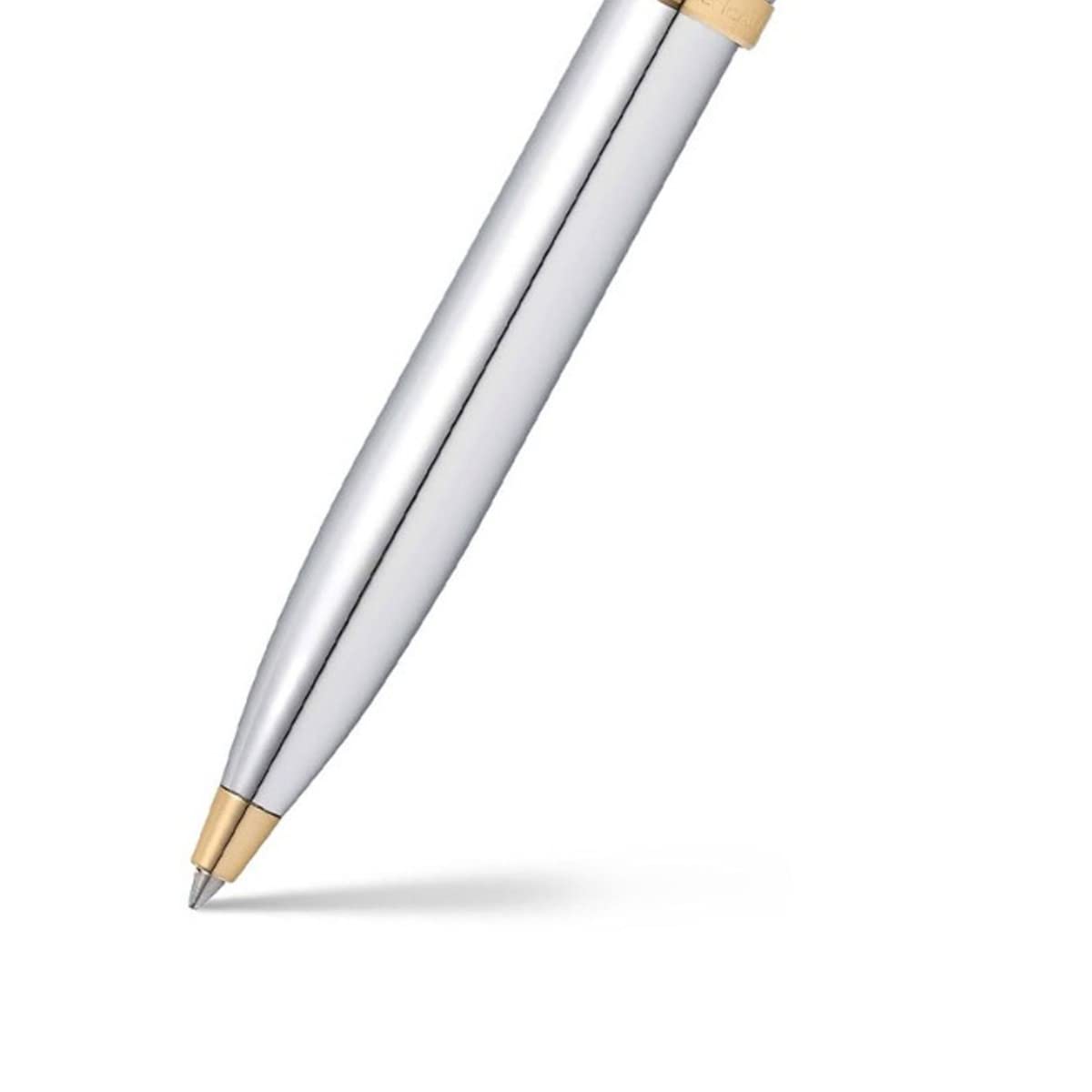 Sheaffer 9340 Gift 100 Ballpoint Pen – Bright Chrome with Gold Tone Trim