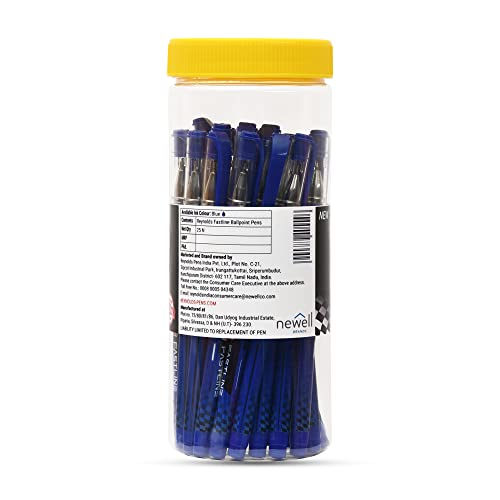 Reynolds Fastline 0.7mm Ball Pen - Blue Ink, Pack of 25