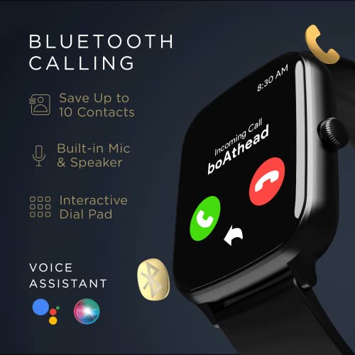 boAt Wave Style Call Smart Watch with Advanced BT Calling Chip,DIY Watch Face Studio, Coins, 1.69" HD Display, Health Ecosystem, Live Cricket Scores, Quick Replies, HR & SpO2(Active Black)
