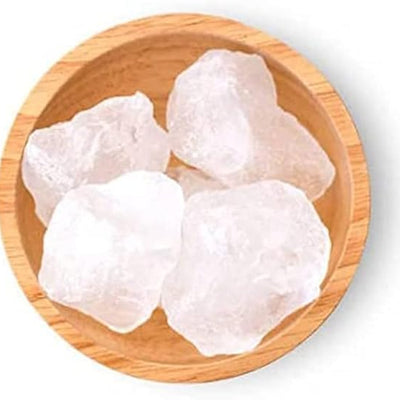 100% Organic Alum Stone, Fitkari Stone, Phitkari, White Crystak Stones, Fitkari (400gm)