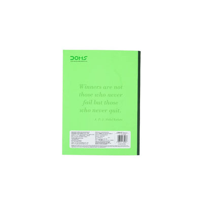 Doms Neon Series Soft Bound Notebook - Unruled