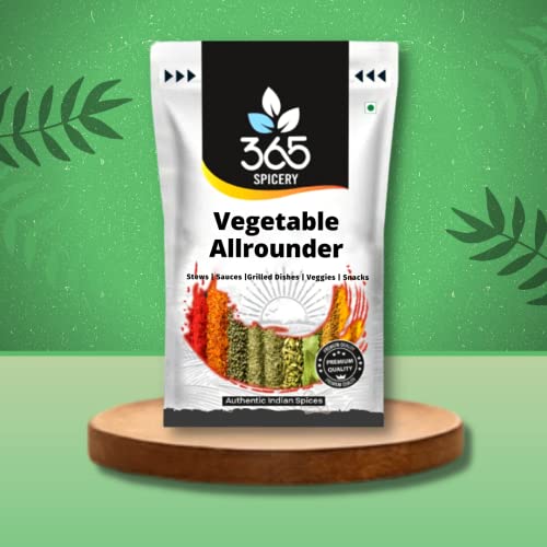 365 SPICERY Vegetable Allrounder | Authentic Indian Spice Blend for Vegetarian Dishes | Made with Premium Indian Spices | No Preservatives, No Added Color, No MSG - 200 gm