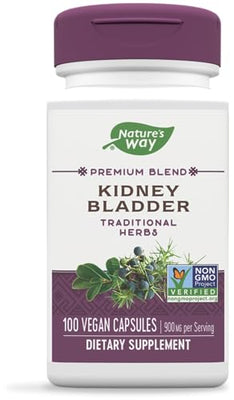 Nature's Way Kidney Bladder, Traditional Herbs Supplement, 900mg Per Serving, 100 Vegan Capsules