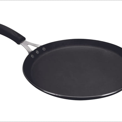 AJANTA Iron DOSA TAWA (11 inch, 3 MM Thickness) for Dosa/Roti/chapati| Gas and Induction Friendly | Non Toxic | Naturally Nonstick| Pure Iron Cookware