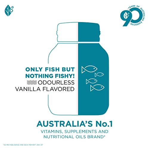 Blackmores Odourless Omega 3 Fish Oil 1000mg  - Pack of 30 Capsules for Men and Women